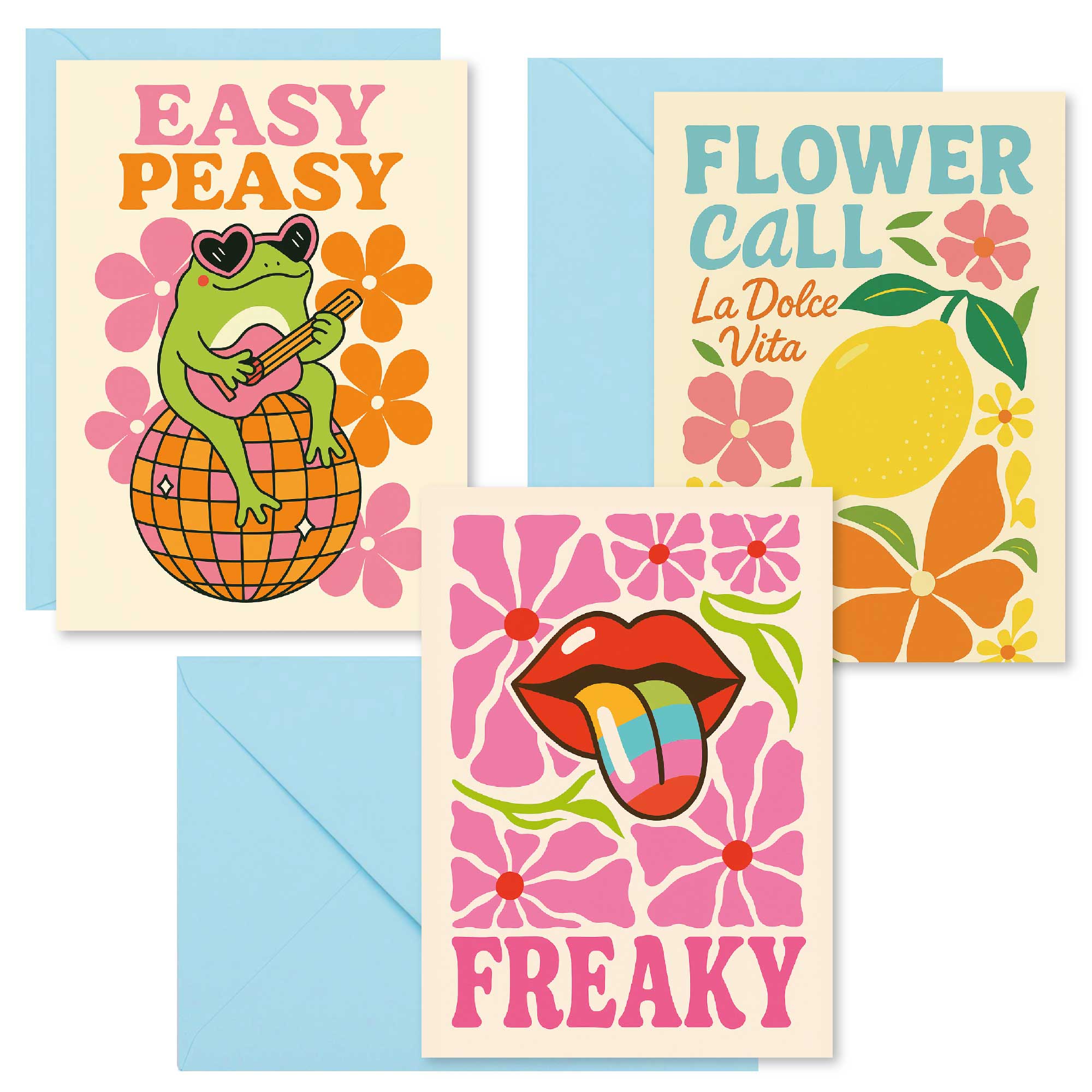 Retro Vibes Postkarten-Set