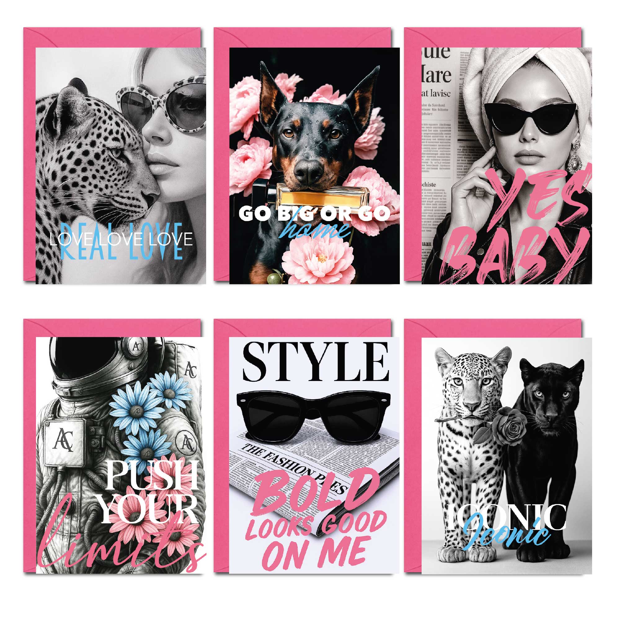 Fashion Power Postkarten-Set