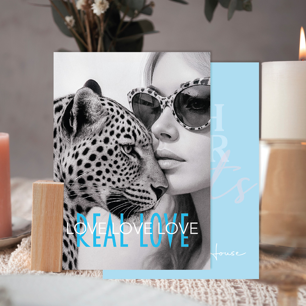 Real Love Postkarte