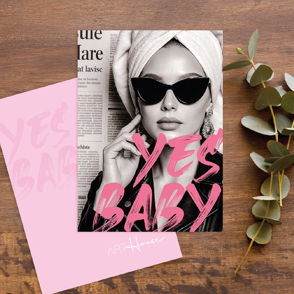 Yes Baby Postkarte